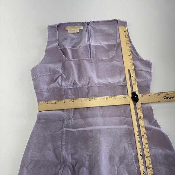 Michael Kors Dress Womens 4 Purple Sleeveless Sheath Wool Blend Made In Italy - Picture 6 of 7